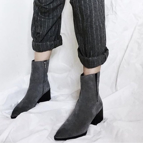 NWOT Raylan Circus by Sam Edelman Grey Suade Boot - Picture 3 of 6